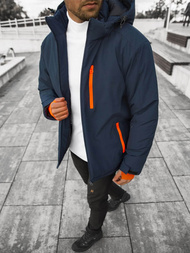 Vīriešu ziemas virsjaka tumši zila OZONEE JS/HH011/50Z