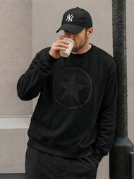 Vīriešu džemperis melns OZONEE JS/8B1991/3