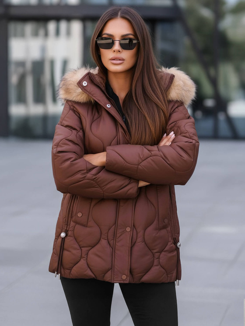 Sieviešu jaka šokolāde OZONEE JS/5M3226/158Z