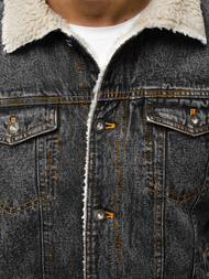 Vīriešu džinsa virsjaka grafīta OZONEE JB/JP1109 