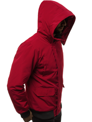 Vīriešu virsjaka bordosarkana OZONEE JS/2019005