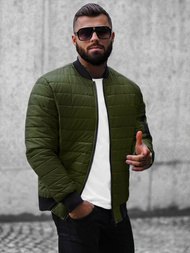 Vīriešu bomber virsjaka zaļa OZONEE JS/MY02Z