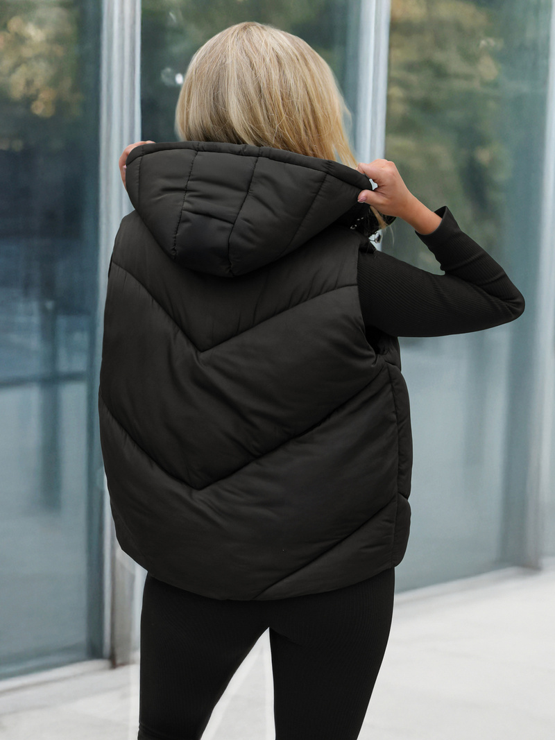 Sieviešu veste melna OZONEE JS/16M9291/392