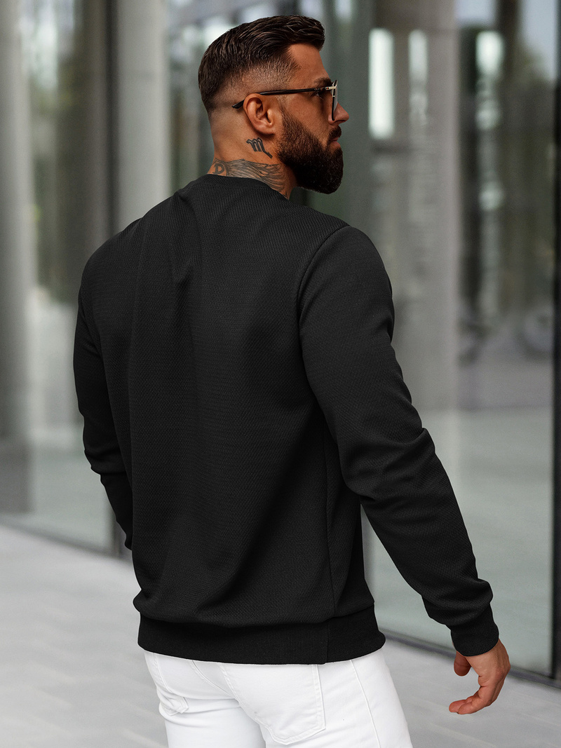 Vīriešu jaka melna OZONEE O/P2031Z