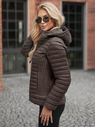 Sieviešu virsjaka brūni-pelēks OZONEE JS/11Z8228Z