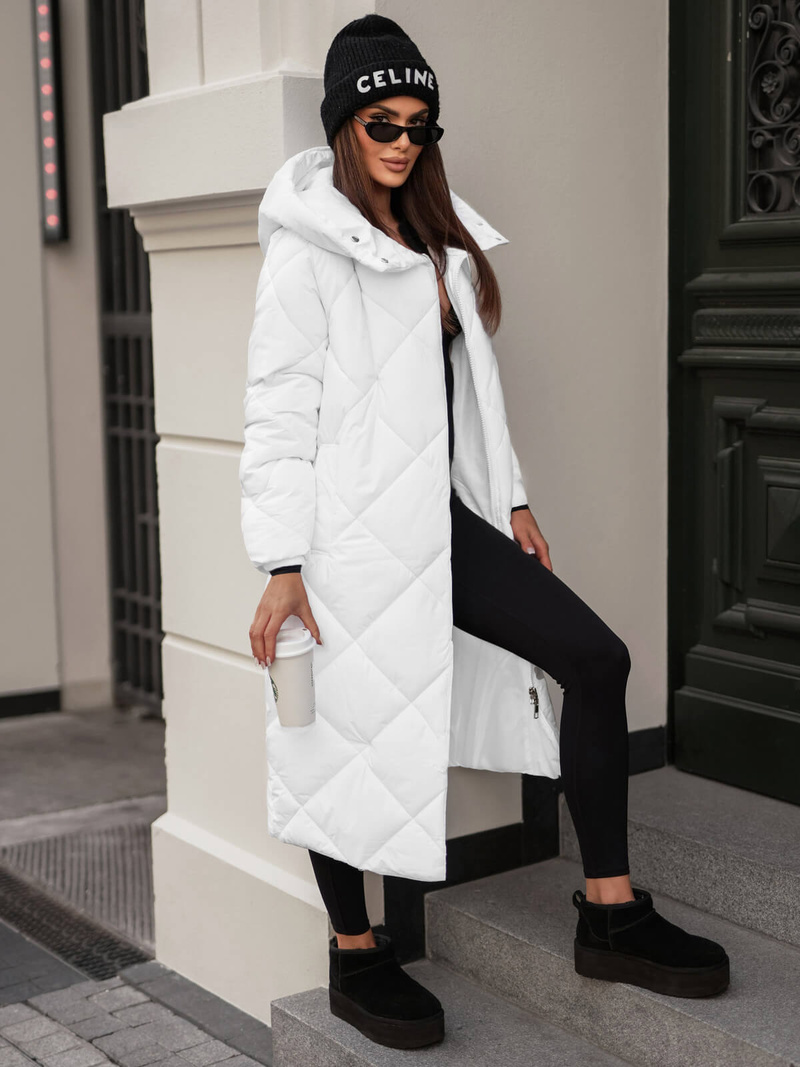 Sieviešu jaka balta OZONEE JS/5M3173/281Z