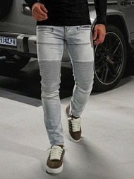 Vīriešu džinsi gaiši debesu zili OZONEE O/EM8889Z