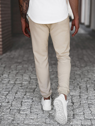 Vīriešu chino jogger bikses smilšu OZONEE DJ/5539Z