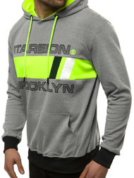 Vīriešu jaka ar kapuci pelēka OZONEE JS/DD20131