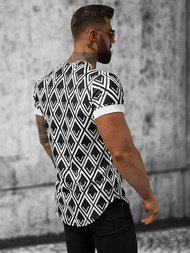 Vīriešu t-krekls melni-balts OZONEE O/P1048