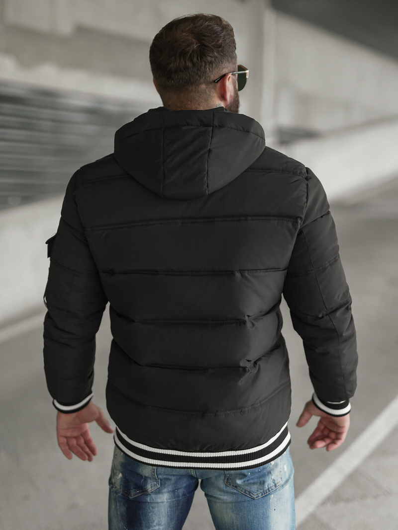 Vīriešu jaka melna OZONEE JS/57M7501/392Z