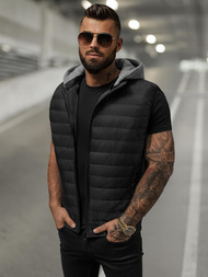 Vīriešu veste melna OZONEE JS/8M983/392