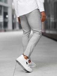 Vīriešu chino bikses pelēkas OZONEE DJ/5505Z