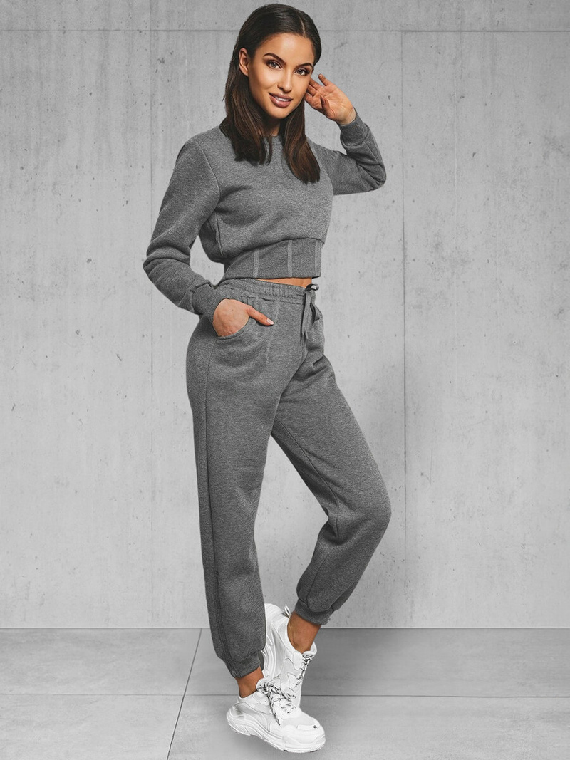 Sieviešu sporta tērps grafīta OZONEE JS/8C78/5