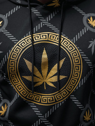 Vīriešu džemperis ar kapuci melns OZONEE O/B267Z