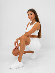 Īsi baltas sieviešu legingi OZONEE JS/17K583/1