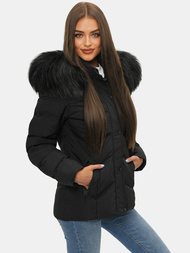 Sieviešu ziemas jaka melna OZONEE JS/M9057/392