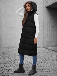 Sieviešu divpusēja veste melna OZONEE JS/5M755/392Z