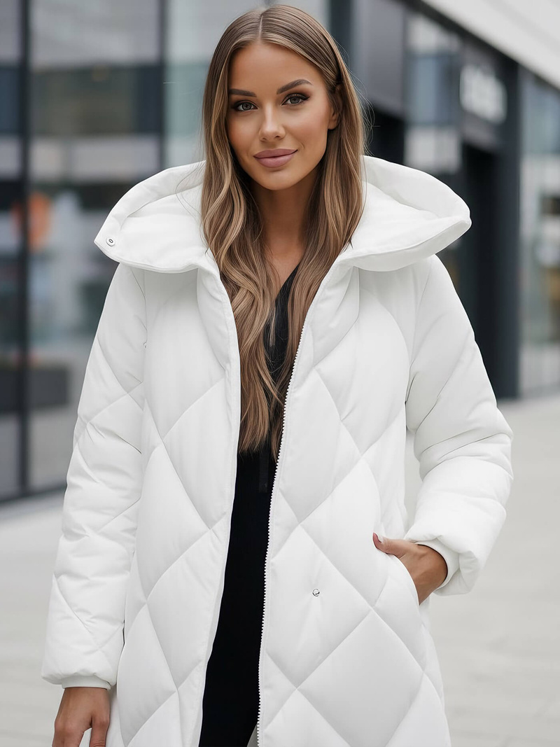 Sieviešu jaka balta OZONEE JS/5M3173/281Z