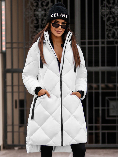 Sieviešu jaka balta OZONEE JS/5M3168/281Z