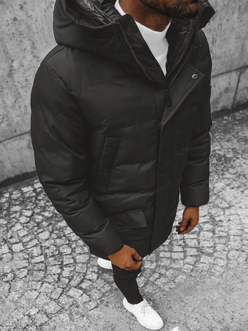 Vīriešu virsjaka melna OZONEE JS/M790/392