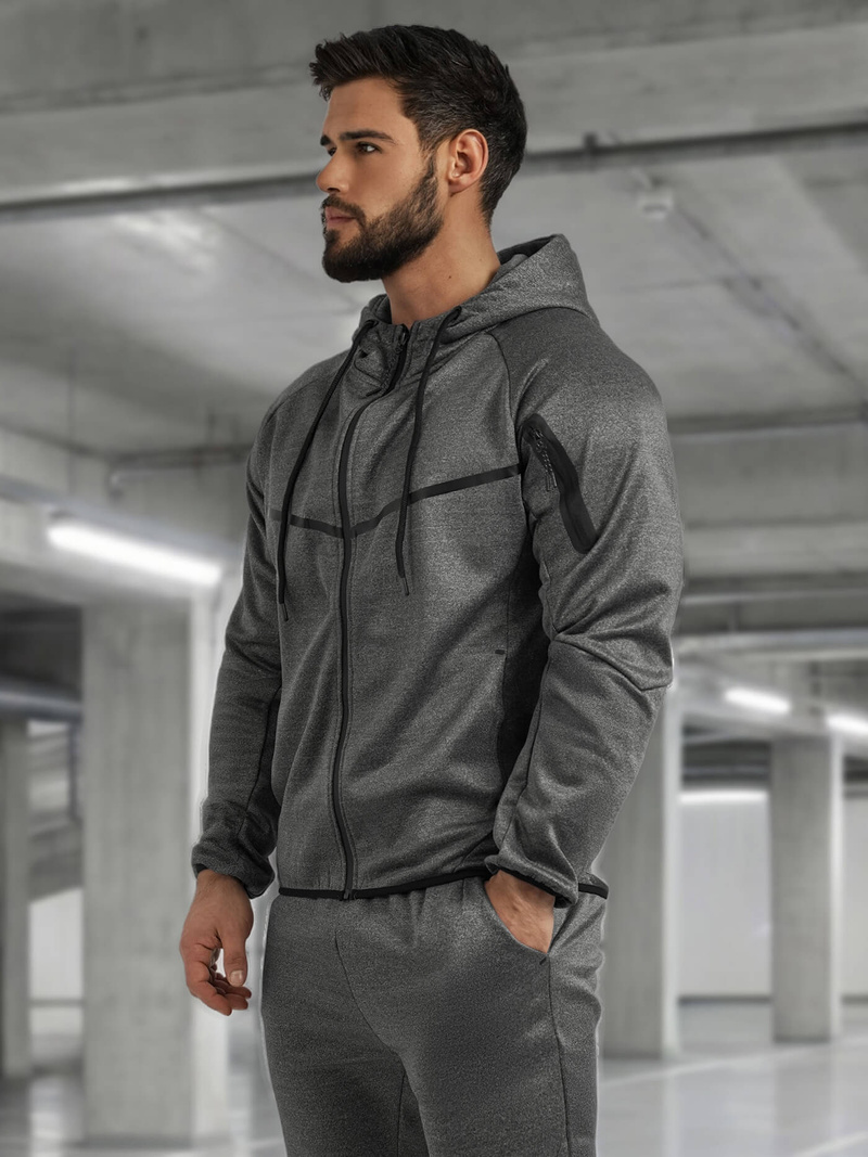 Vīriešu treniņtērps grafīta OZONEE JS/8C1966/5