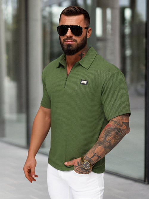 Vīriešu polo krekls haki OZONEE O/YN2/593