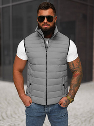 Vīriešu veste pelēka OZONEE JS/31M5065/128