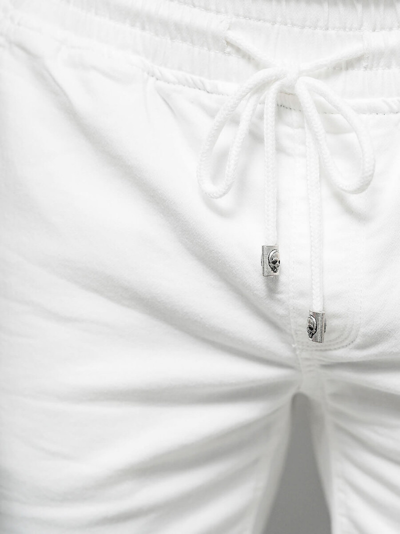 Vīriešu chino šorti baltas OZONEE NB/MP0266PC