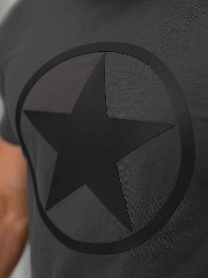 Vīriešu t-krekls grafīta OZONEE NB/MT3151