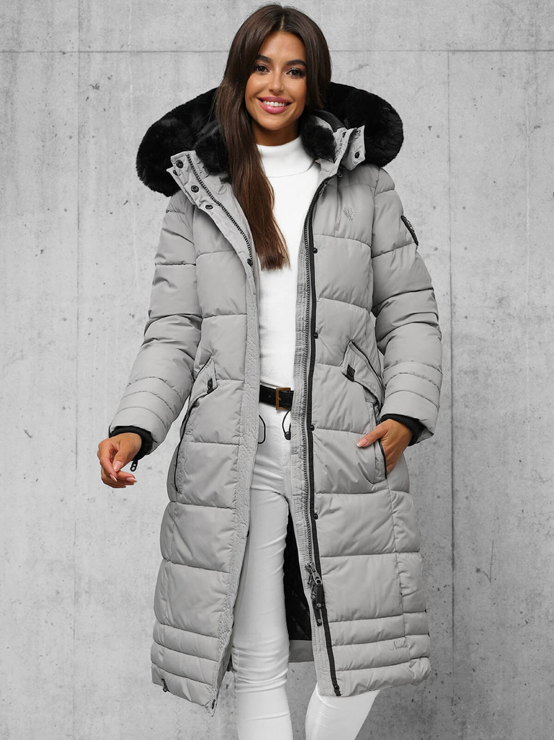 Sieviešu jaka pelēka OZONEE O/W377