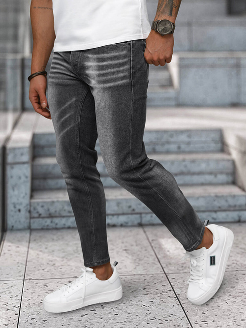 Vīriešu džinsi grafīta OZONEE NB/MP0199GS
