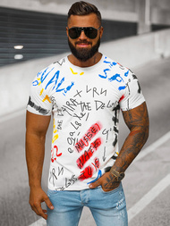 Vīriešu T-krekls Balts OZONEE JS/8T1211/1