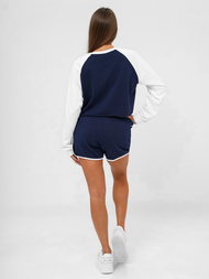 Sieviešu sporta tērps tumši zils-balts OZONEE JS/M58631AB