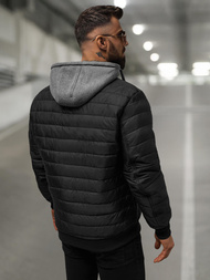 Vīriešu virsjaka melna OZONEE JS/8M985/392