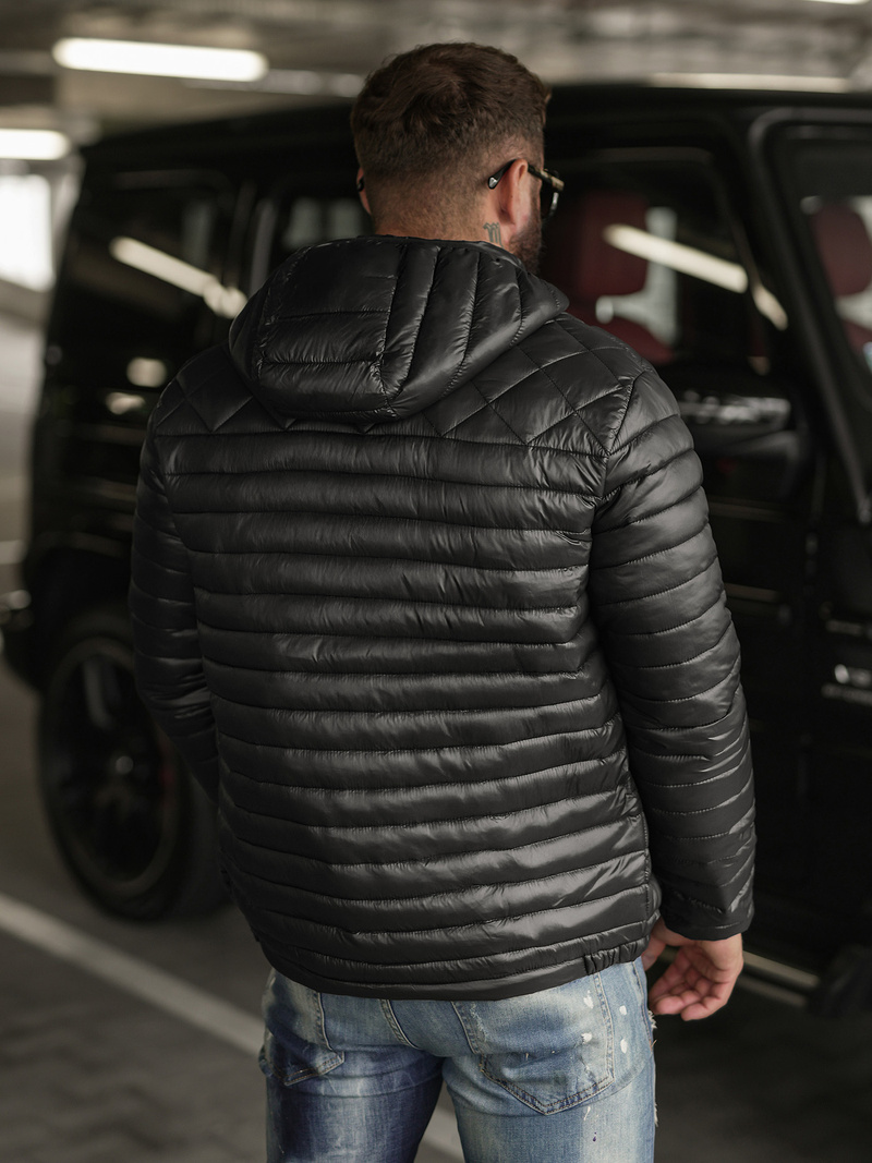 Vīriešu jaka melna OZONEE JS/16M9328/392BZ