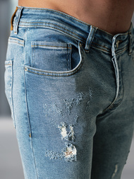 Vīriešu džinsi debesu zili OZONEE O/0526