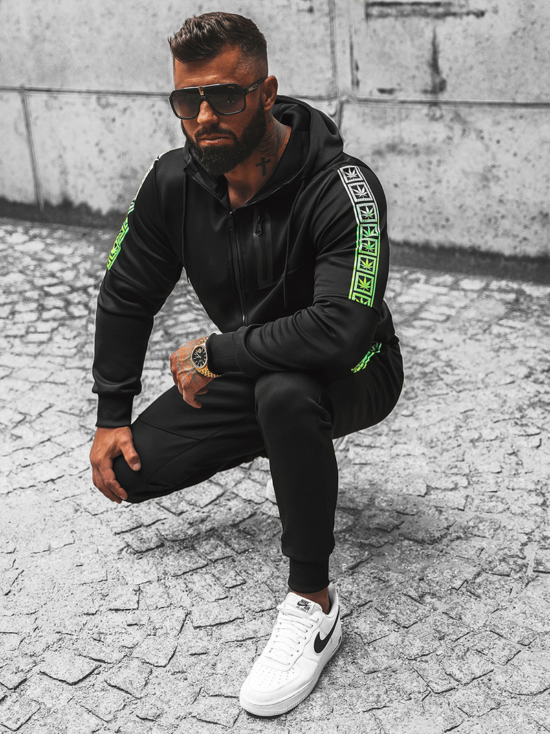 Vīriešu Treniņtērps Melns OZONEE JS/C8118