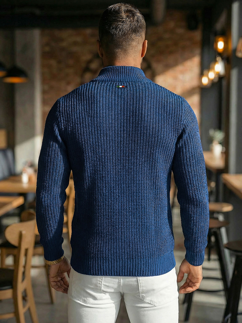 Vīriešu svīteris tumši zils OZONEE NB/MM6020/6Z