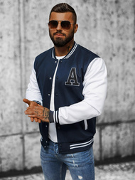 Vīriešu džemperis tumši zils OZONEE JS/8B1157/25