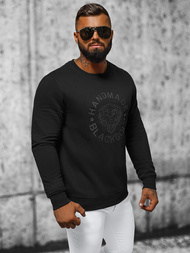 Vīriešu džemperis melns OZONEE NB/MF2008