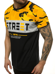 Vīriešu T-krekls melns OZONEE JS/SS11105