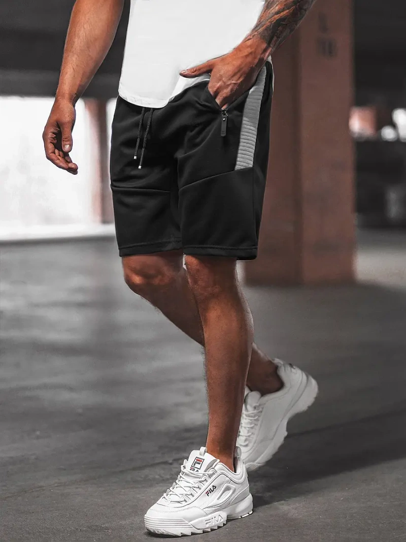 Vīriešu sporta šorti melni OZONEE O/WW20013/1