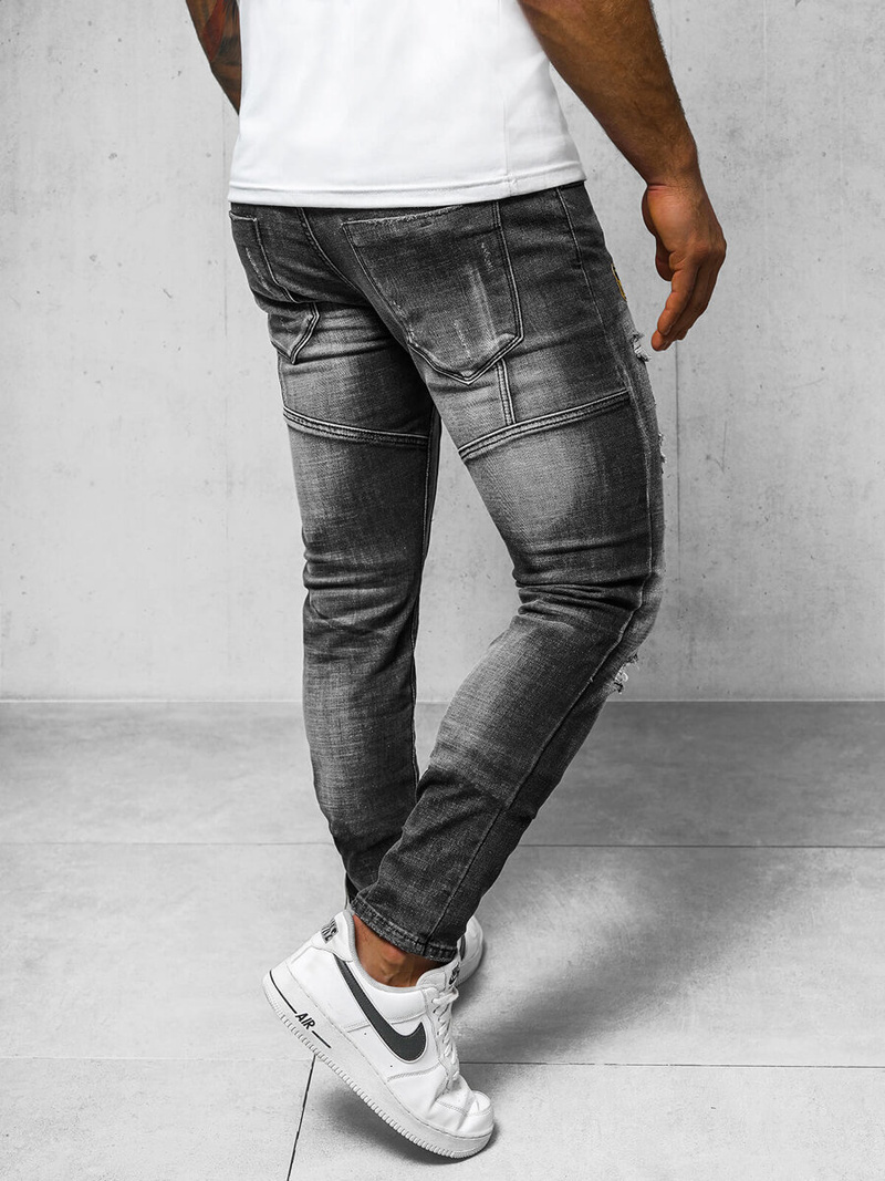 Vīriešu džinsi melni OZONEE NB/MP0047NZ