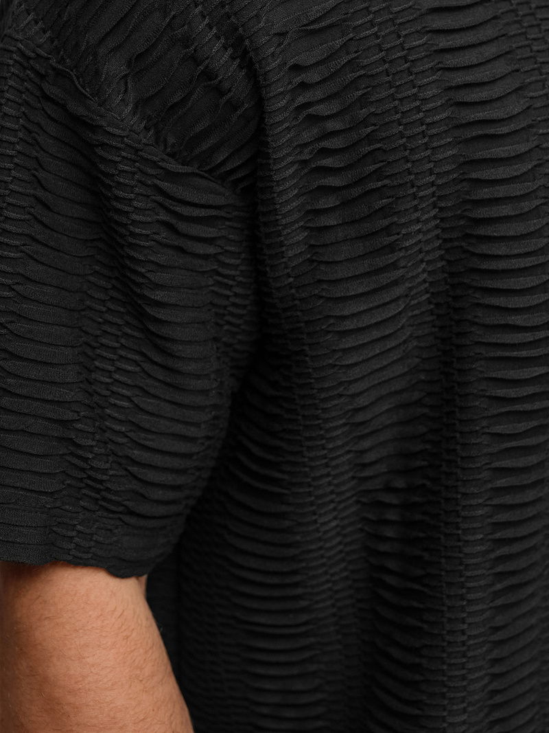 Vīriešu t-krekls melns OZONEE O/B1149