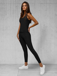 Sieviešu sporta tērps debesu melns OZONEE JS/YW88037/1Z