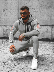 Vīriešu Treniņtērps Pelēks OZONEE JS/C8118