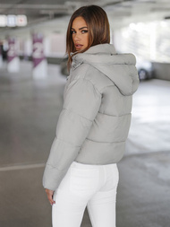 Sieviešu jaka pelēka OZONEE JS/16M9188/297Z