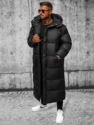 Vīriešu ziemas virsjaka melna OZONEE O/M3202