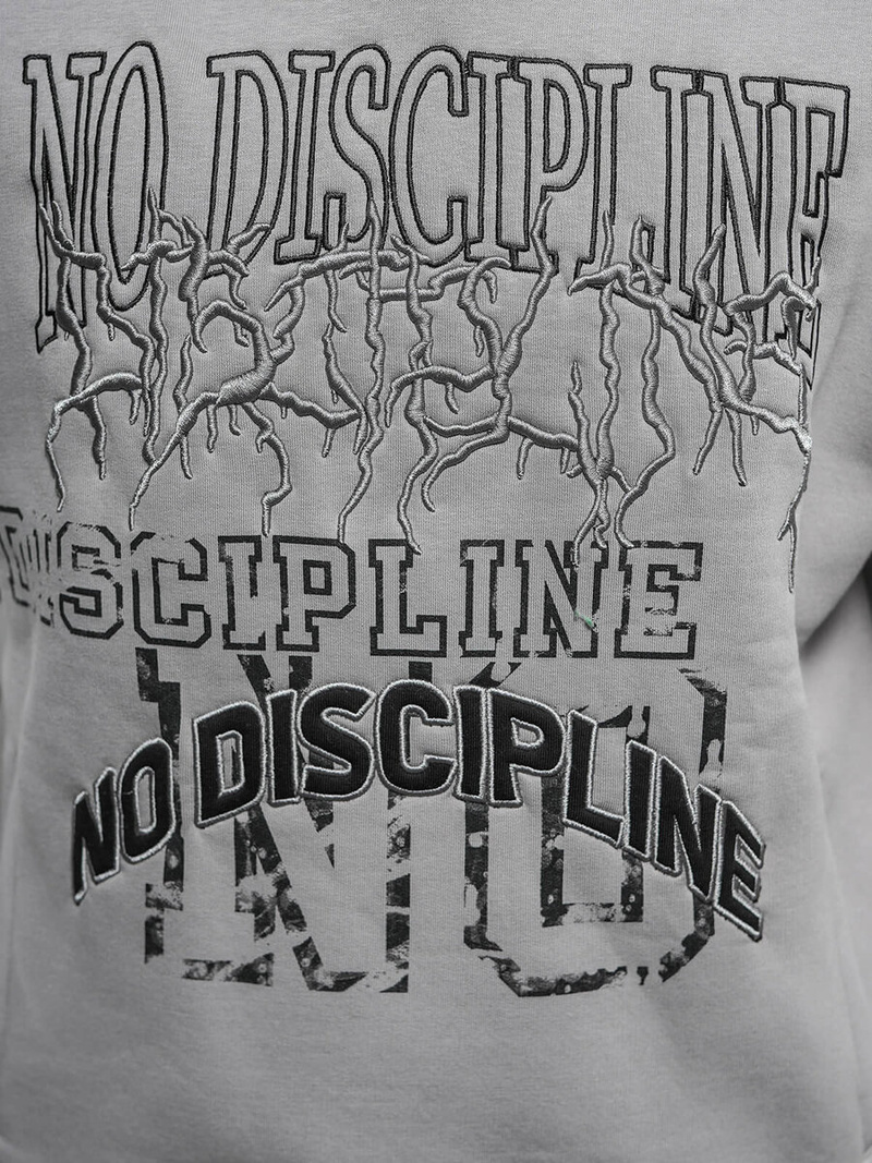 Džemperis ar kapuci pelēka OZONEE O/SWE23037